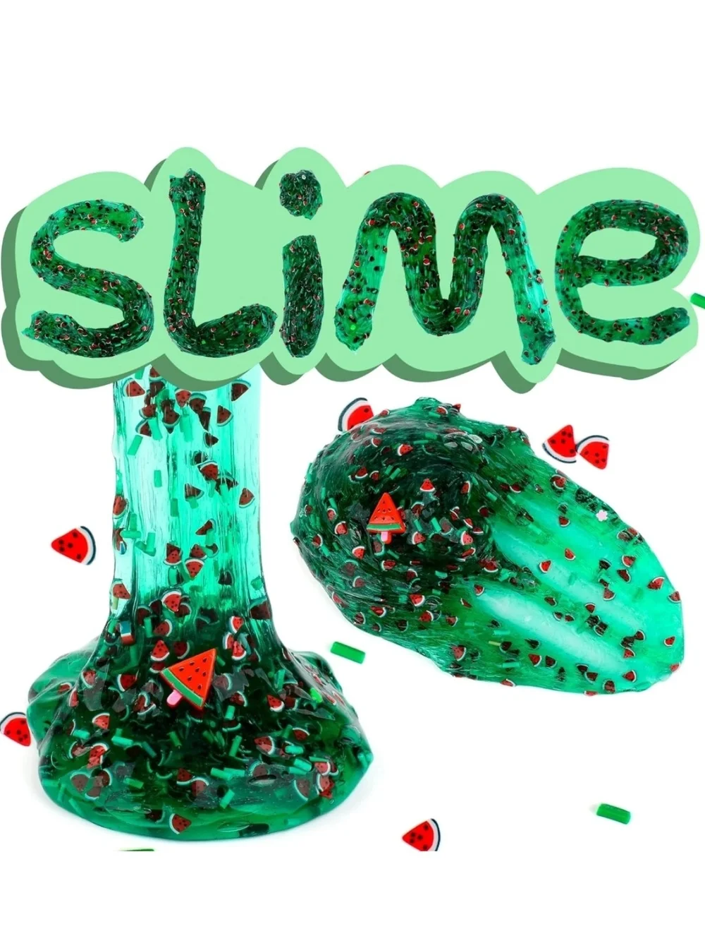 Kids Slime Kit Party Pack - Pink and Multicolor Tubs with Charms